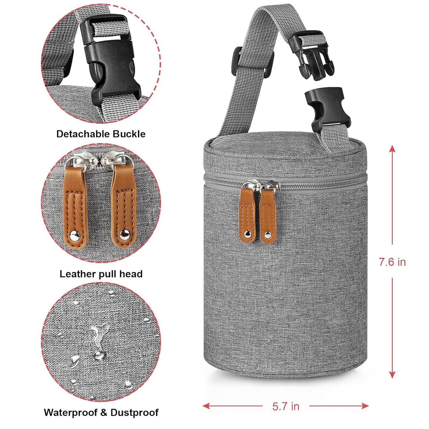 Accmor Breastmilk Cooler Bag, Insulated Baby Bottle Cooler Tote Bags for Nursing Mom Daycare