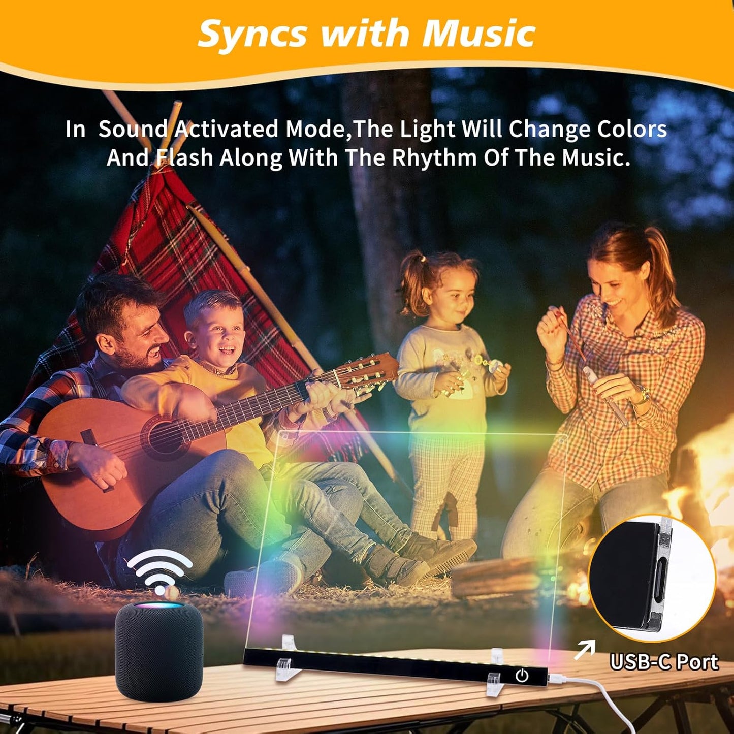 Led Note Board with Colors Light Up Drawing Board for Kids - 14.1"x10.9" Acrylic Message Board with Music Sync & Remote Control Dry Erase Board with 7 Color Markers for Gifts Toys (Standard)