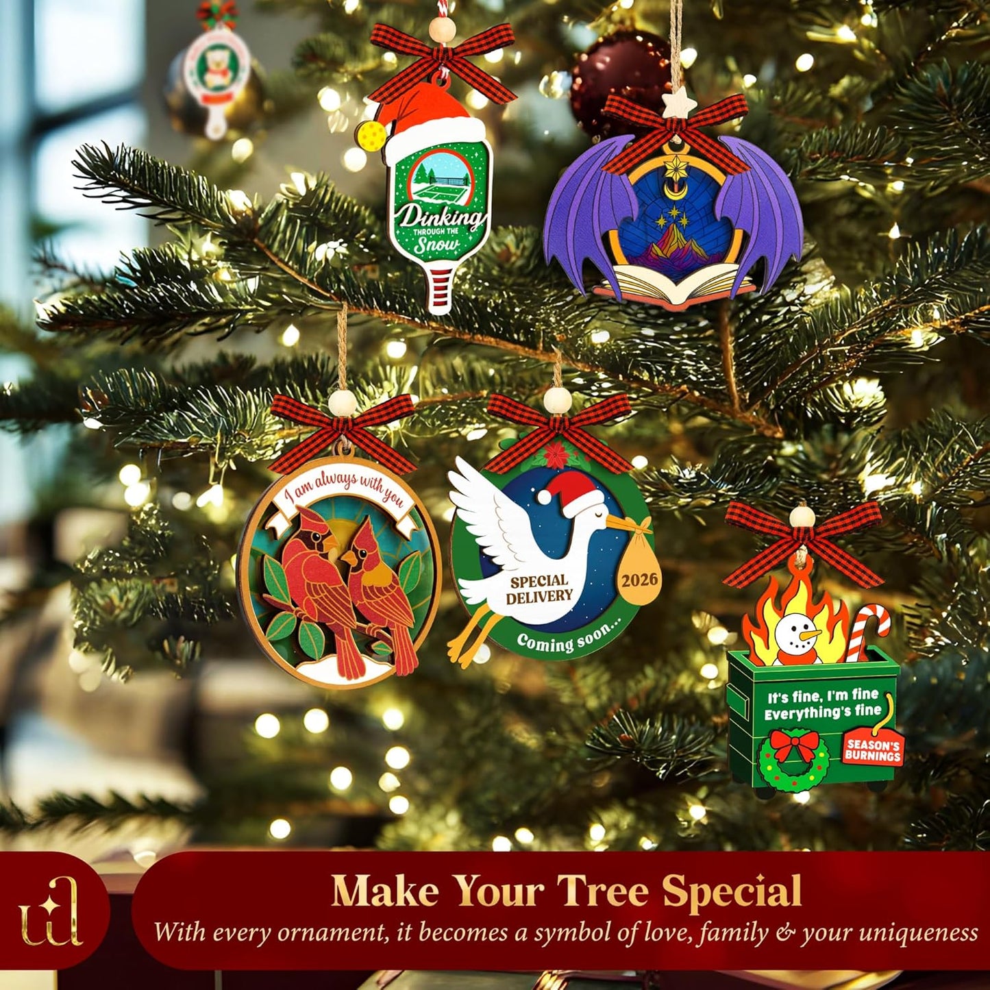 Coming Soon Baby Announcement 2026 - Pregnancy Announcement Ornament, Expecting Parents To Be Unique Gifts For Family Husband, Expecting Baby Ornament 2026, Christmas Pregnant Ornaments 2025