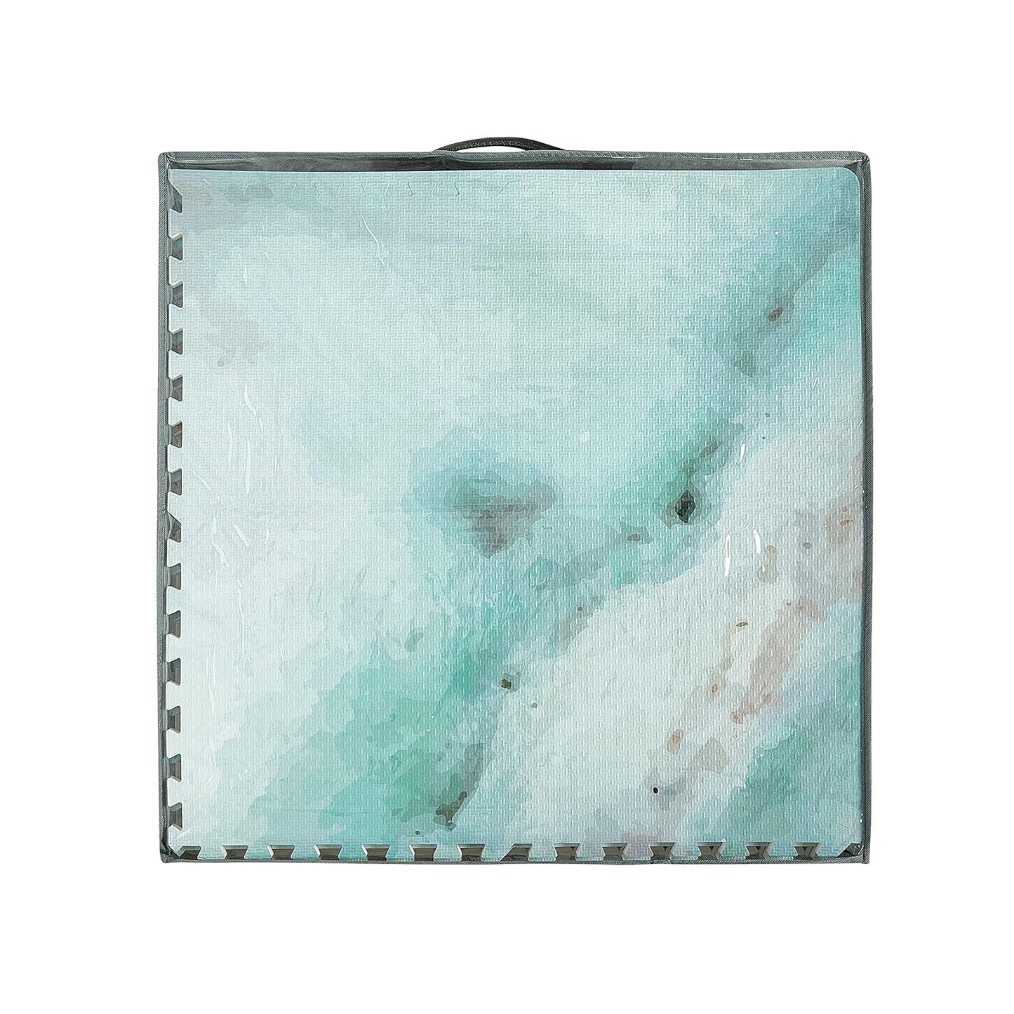 Yay Mats Stylish Extra Large Baby Play Mat. Soft, Thick, Non-Toxic Foam Covers 6 ft x 4 ft. Expandable Tiles with Edges Infants and Kids Playmat Tummy Time Mat (Elle Marble)