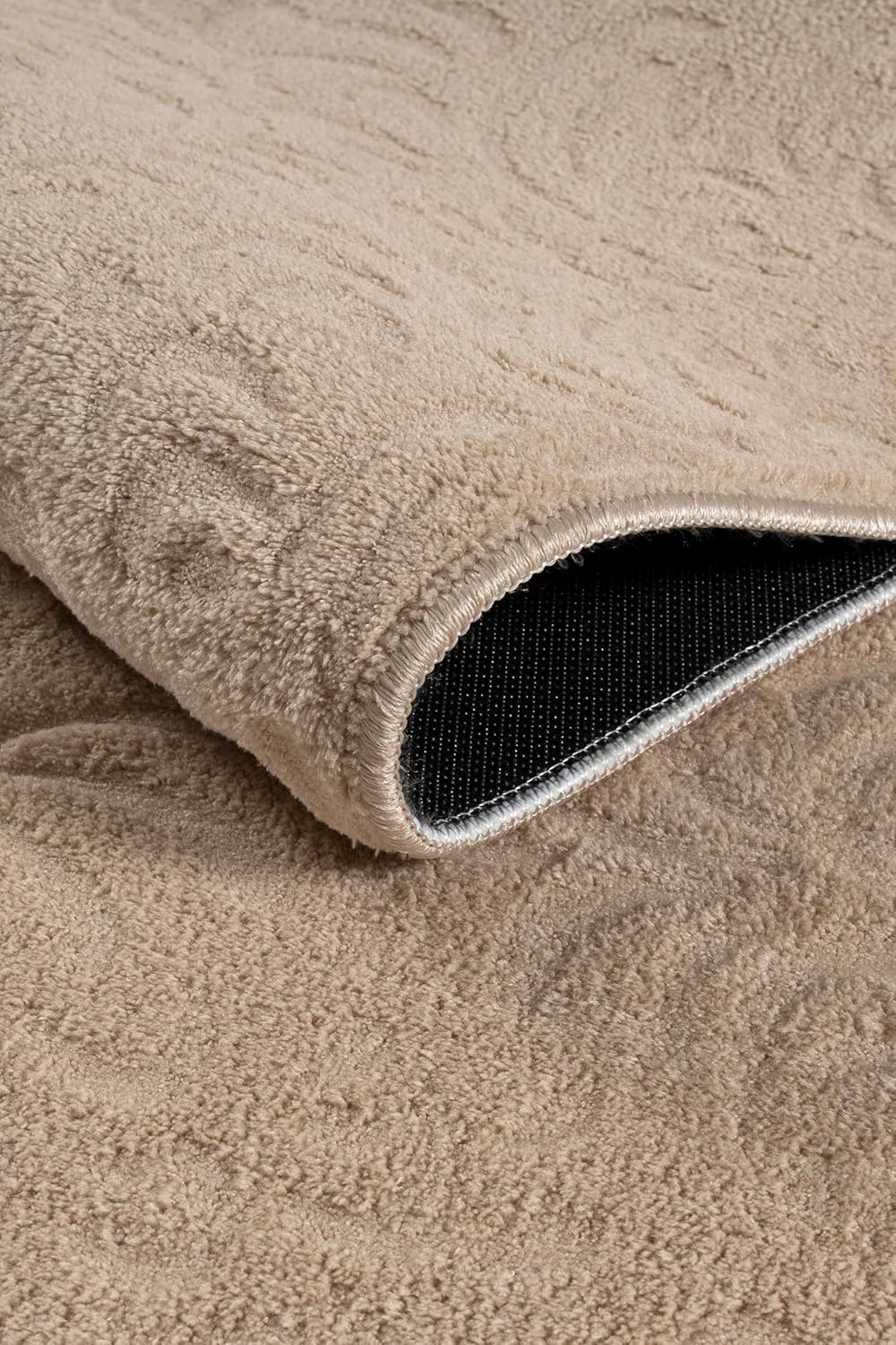 Non-Slip Washable 5x7 Area Rugs for Living Room Bedroom, Ultra Soft Bedside Rug, Indoor Floor Carpet for Kids Girls and Boys, Dorms, Nursery Rooms, Non-Skid Area Rug, Flower Beige, 5' x 7'