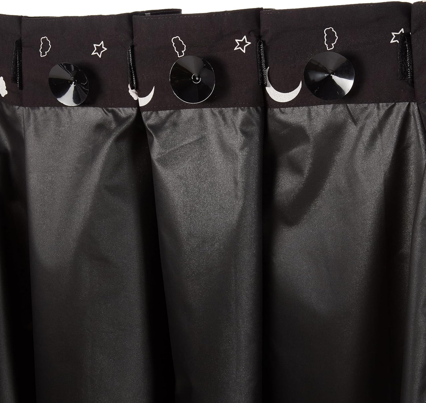 Amazon Basics Portable Blackout Curtain Shade with Suction Cups, 50" W x 78" L, 1-Pack, Moon and Stars